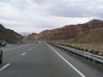 Approaching Red Rock Canyon on Hwy 14 P2180235.JPG